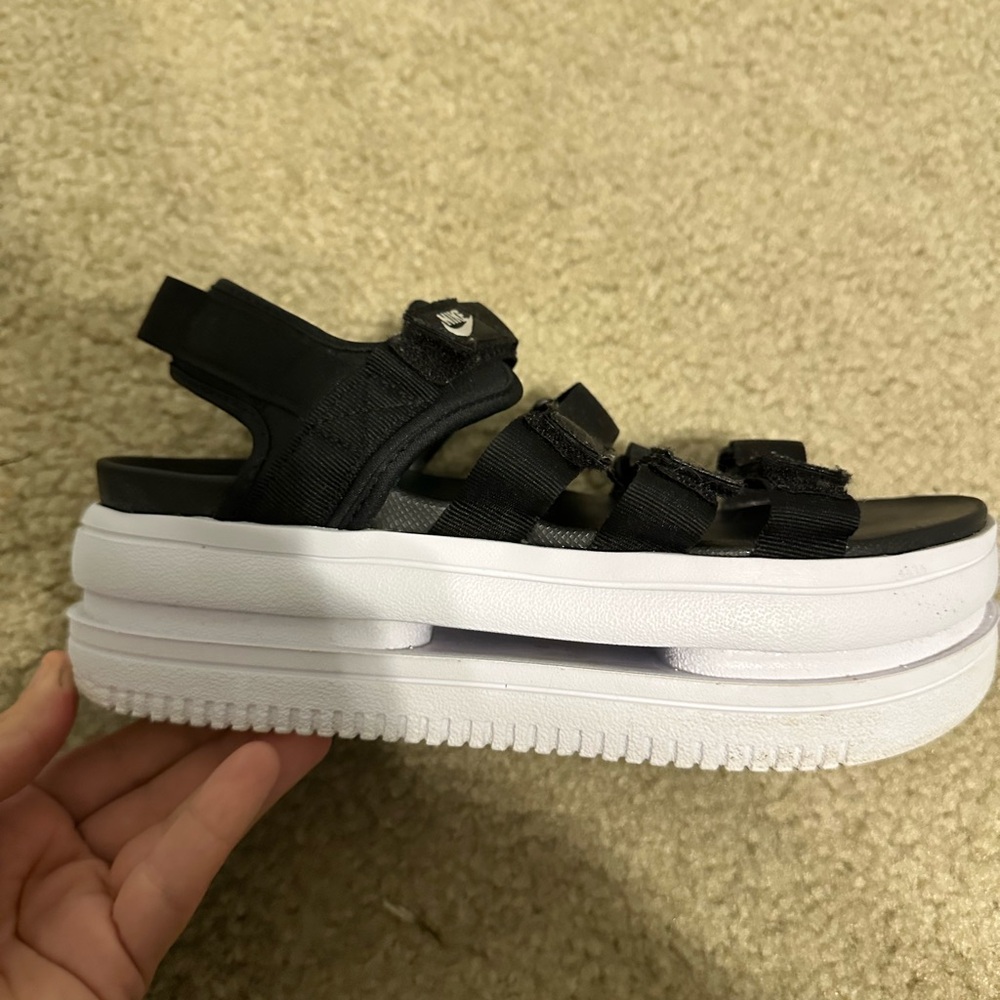 Nike Icon Women's Black Platform Sandals| Baddie | Sporty - Picture 7 of 11
